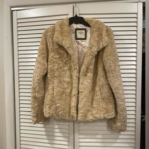 Abercrombie & Fitch Tan Teddy Jacket